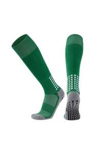 1 Pair Children Soccer Socks, Boys Professional Sports Socks With Anti-Slip Dots, Thick Terry, Knee-High, Suitable For Boys & Girls Ages 7-12