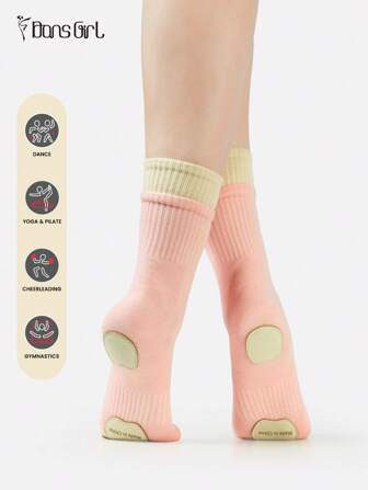 DonsGirl DonsGirl 1 Pair Professional Modern Ballet Anti-Slip Dance Socks Yoga Socks Pilates Socks Dance Sports Socks