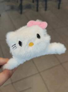 Sanrio 1PC Pink Accessories Hello Kitty Cat Hair Claw With Bow Details Cute Cartoon Family Birthday Gift For Friends Best Gift Perfect Gift Mother's Day Gift