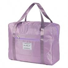 1pc Plain Minimalist Large Capacity Portable Storage Bag, Women Tote Handbag Shoulder Bag, Suitable For Storing Clothes, Bedding, Daily Necessities, Travel & Home Organization