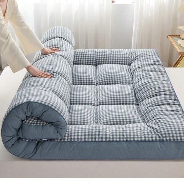 Surmatelas de luxe à perles 3D - Protège-matelas ultra doux et respirant, moelleux, peau compatible pour chambre à coucher, tatami, dortoir, camping | Protège-matelas de 2,36 à 3,2 po d'épaisseur pour toutes les saisons avec un design antidérapant