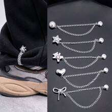 1/2/4/6pcs Magnetic Pants Leg Clips, Adjustable Trouser Leg Holder Clips - Pants Cuff Fastener, Unisex Pants Protector From Dragging On The Ground