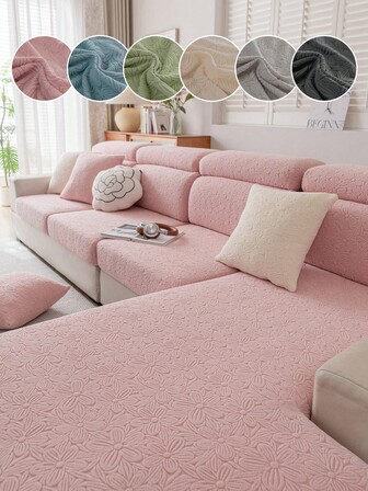 1pc Stretch Jacquard Sofa Cover, Machine Washable, Anti-Cat Scratch, Furniture Protector Sofa Cushion Cover Set With Recliner Slipcover, For Modern Living Room, Bedroom, Office Decor Room Decor Home Decor Living Room Decor Couch Cover Sofa Covers