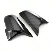 2pcs Set Carbon Fiber Texture Rear View Mirror Shell Cover - Rearview Mirror Protection Case, Fit For BMW 1 2 3 4 X M Series, Auto Exterior Replacement Parts