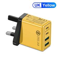 XJDR 40W 2USB-A+2USB-C 4 端口多功能超级快速充电器，支持快速充电，兼容 Apple 16/15/14/13 平板电脑、智能手机、耳机、智能手表，适用于旅行、办公室、宿舍和家庭多端口、适配器 Nan 快速充电 - 查看 8
