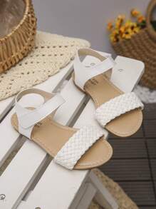 Kids' Summer Flat Sandals, Best-Selling Retro Roman Sandals, Suitable For Beach Play, Vacation, Sightseeing, Casual Home Wear