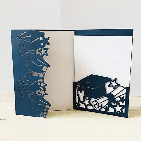 1pc Graduation Season Greeting Card Decoration Metal Cutting Tool Mold DIY Crafts Scrapbook Paper Knife Process