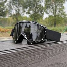 1pc New Lightweight Motorcycle Goggles, Outdoor Sports Sunglasses, Comfortable Wearing