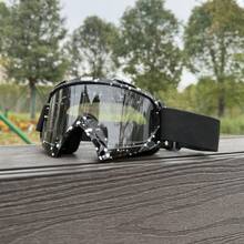 1pc New Lightweight Motorcycle Goggles, Outdoor Sports Sunglasses, Comfortable Wearing