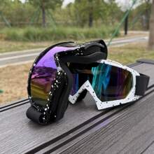 1pc New Lightweight Motorcycle Goggles, Outdoor Sports Sunglasses, Comfortable Wearing
