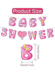 1 set - Decoraciones para baby shower de niño, Pancarta azul/rosa para baby shower, Guirnalda de banderines "¡Es un niño/niña!" para fiesta de revelación de sexo y bienvenida del bebé niño/niña, adorno para fotografía del cumpleaños - Multicolor - Ver 9