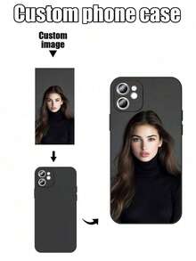 1 ốp lưng điện thoại silicon TPU màu đen tùy chỉnh kèm dây đeo silicon, thiết kế thời trang và cá tính. Tương thích với Apple 16/15/14/13/12/11 Plus Pro Max Pro, Galaxy S25, Galaxy S24 Plus, Galaxy S23 FE, Galaxy S22 Ultra Series. Món quà lý tưởng cho Ngày của Mẹ, Ngày của Cha, sinh nhật hoặc các dịp lễ khác dành cho gia đình/bạn bè/người yêu/các cặp đôi. Phong cách, cá tính, độc đáo, tùy chỉnh, thích hợp cho kỷ niệm, sinh nhật, phụ kiện Halloween 2025, điện thoại di động & phụ kiện, ốp lưng điện thoại dễ thương, phiên bản quốc tế, không phải phiên bản nội địa. - màu đen - Xem 2