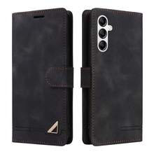 Wallet Minimalist Style Flip Cover Phone Case Compatible With Samsung S Series And A Series - Black - View 34