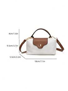 1pcmini Fashion Handbag Small Square Bag, Fashionable & Versatile Women Shoulder Bag Crossbody Bag, Solid Color Mini Purse, Fits Phone, Coins, Lipstick, Daily Use, Commute