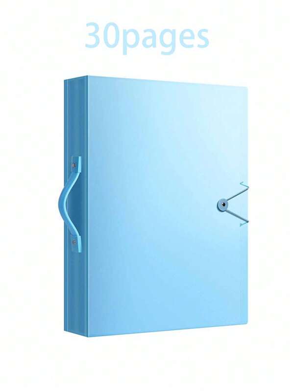Diamond Painting 30-Page A3 Storage Book With Handle, Portable Storage Album, Including 30-Page Protective Art Supplies, Double-Sided Art Display Folder, Durable PP Material, Bright Pink And Blue Diamond Painting Storage Box Diamond Painting Accessories Storage