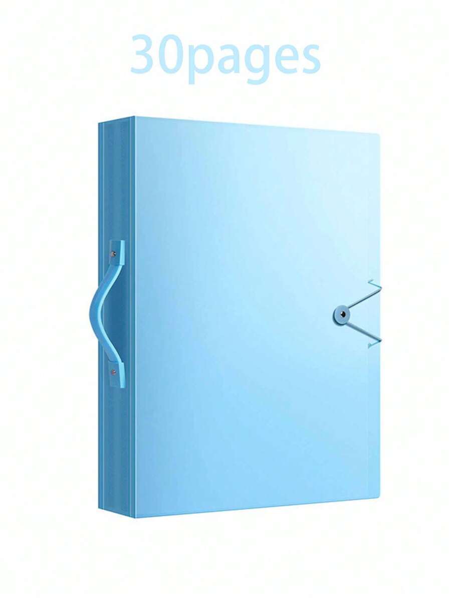 Diamond Painting 30-Page A3 Storage Book With Handle, Portable Storage Album, Including 30-Page Protective Art Supplies, Double-Sided Art Display Folder, Durable PP Material, Bright Pink And Blue Diamond Painting Storage Box Diamond Painting Accessories Storage