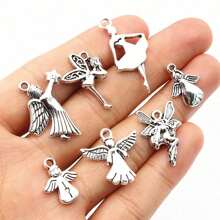 10 pièces Charms pendentif ange en alliage de zinc métal petite fille accessoires de fabrication de bijoux DIY éléments de collier bracelet