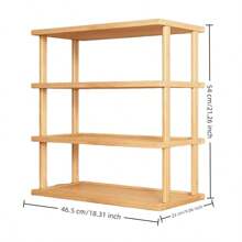 Étagère de bureau en bois, étagère de rangement à plusieurs niveaux pour utilisation au bureau à domicile