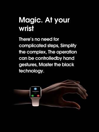 Microwear Reloj inteligente para hombres y mujeres, compatible con iPhone y Android, pantalla táctil completa de 2,07 pulgadas, resistente al agua IP68, Bluetooth, monitor de actividad física, monitor de ritmo cardíaco y sueño.