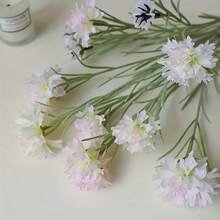 3pcs Artificial Flowers, Artificial Cornflower, Artificial Plant Floral For Arrangements Centerpiece, Wedding Party Home Deocration Indoor & Outdoor Decor - Blue - View 6