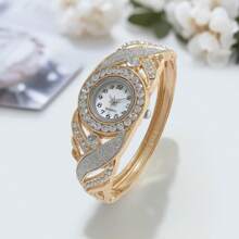 1pc Women's Fashion Simple Elegant Low-Cost Quartz Bracelet Watch