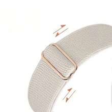 CTPOR 1pc Nylon Stretch Band Buckle Loop Sport Strap Compatible With Watch Band Compatible With Apple Watch Strap 38mm 40mm 41mm 42mm 44mm 45mm 49mm, Soft Silicone Waterproof Strap Compatible With Watch Strap Compatible With Apple Watch Series Ultra 8 7 6 5 4 3 2 1 SE Women Men Parts Replacement