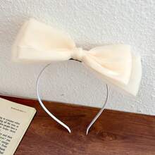 Bentiță de păr cu fundă din satin pentru femei, accesoriu elegant de păr cu plasă strălucitoare, bentiță de păr, bentițe de păr tip cerc, piesă pentru cap