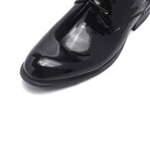 Pantofi de afaceri casual cu șireturi pentru bărbați, rochii oxford minimaliste de culoare solidă