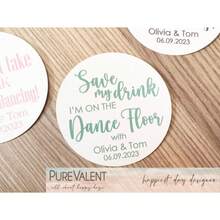 100 Pcs Drink Cover, Wedding Coasters, Wedding Table Decor, Drink Coasters, Custom Coasters, Paper Coasters For Guests, Party Drink Cover - Multicolor - View 1