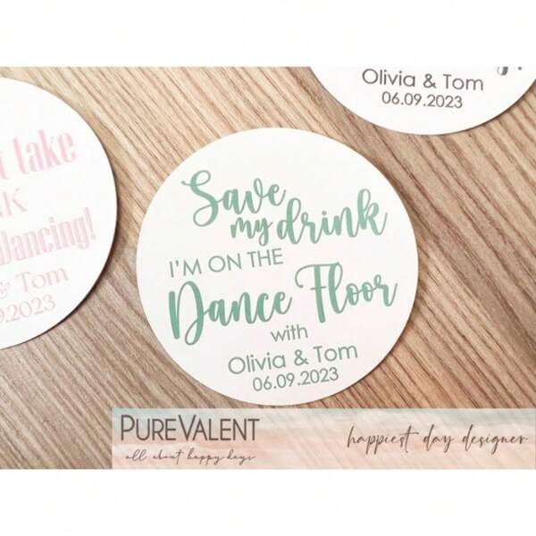 100 Pcs Drink Cover, Wedding Coasters, Wedding Table Decor, Drink Coasters, Custom Coasters, Paper Coasters For Guests, Party Drink Cover