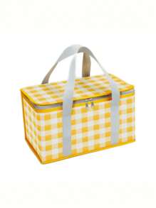 1 pièce Sac fourre-tout isotherme pour pique-nique - Matériau imperméable, panier de rangement multifonctionnel pour l'extérieur, les voyages et le camping, convient pour les pique-niques, le camping, les voyages, les fêtes et les festivals
