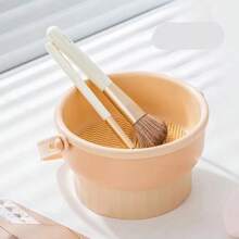 1 Peça Conjunto de Ferramentas para Limpeza e Secagem de Pincéis de Maquiagem, Ferramenta de Limpeza de Esponja de Maquiagem, Tigela de Limpeza de Pincéis, Rack de Secagem, Suporte de Pincéis e Organizador de Maquiagem