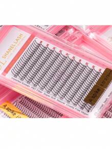 12 Rows 228PCS Premium A Shaped Spike Manga Clusters DIY Tail False Eyelashes 0.07 J D Curl 8-15mm Bottom Lash 6 7mm Natural Look Wispy Anime Cosplay Asian Style Individual False Eyelashes Extensions For Daily,Party,Makeup Tool