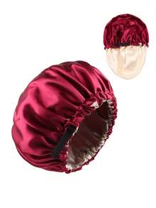 Women's Reversible Double-Sided Adjustable Satin Sleeping Cap Bonnet, Heat Caps For Beauty Treatment Sleep Bonnet - DX10A - View 10