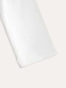 V-Neck Tight Long Sleeve Cropped Top, Fashionable Sexy Design, New Y2K Style For Spring/Summer - White - View 8