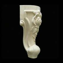YUNRUX 4x Wooden Furniture Feet, Furniture Feet, Cabinet Feet, Sofa Feet, Table Legs, Couch Feet, Furniture Legs - trắng - Xem 4