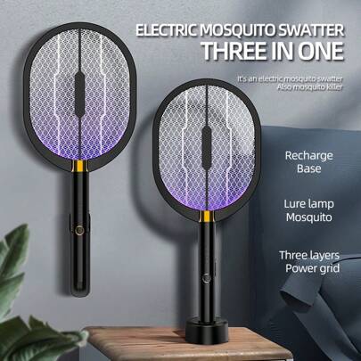 New Portable Quiet Physical Mosquito Killer Lamp, Home & Bedroom USB Rechargeable Mosquito Zapper Lamp With Night Light