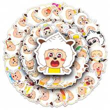 52pcs Funny Cute Cartoon Sheep Decor Sticker Set For Phone Case, Planner, Water Bottle Room Decor Wall Decor Wall Sticker Stickers