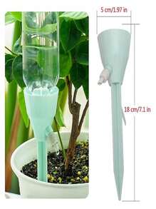 Self-Watering Spikes For Plants | Automatic Plant Waterer For Holidays & Vacations | Adjustable Drippers With Slow Release | Indoor Potted Plant Care (4 Pcs)