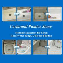 Pumice Cleaning Stone With Replaceable Handle, Toilet Cleaner, Hard Water Stain Remover, Suitable For Bathroom/Pool/Kitchen/Home Cleaning
