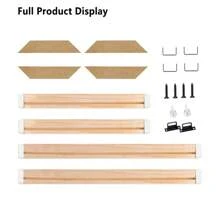 1 Set Wooden Picture Frame DIY Wood Strips Assembly Kit (For Gallery Framing Oil Painting/Installing Stretched Canvas Bars), Size Options 12x16, 16x20, 16x24 Inches, Poster Decoration - Current Fashionable, Cost-Effective