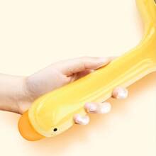 1pc Cute Duck Shaped Portable Lint Remover Roller, Washable Reusable Sticky Dust Cleaner For Clothes, Pets