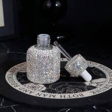 1 pieza Dispensador de botella de vidrio premium con gotero, botellas dispensadoras, botellas de perfume, botellas de aceites esenciales, recipiente recargable vacío para aceites esenciales, perfumes, cosméticos y líquidos, diseño sencillo, ligero y fácil de transportar, ideal como contenedor de muestras diarias y para llevar de viaje, regalo perfecto para novias durante la temporada navideña