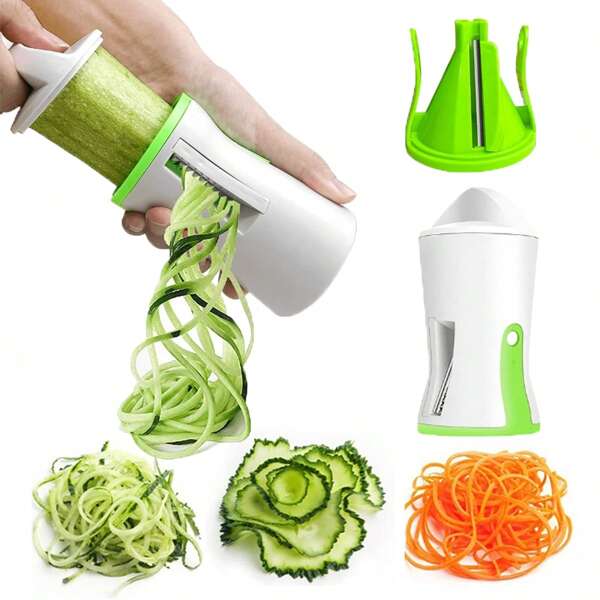 1 peça Máquina de espiral de vegetais Máquina de macarrão de abobrinha Cortador de vegetais em espiral de abobrinha Máquina de espiral de abobrinha Máquina de macarrão de vegetais de abobrinha
