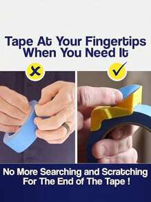 3pcs/Set Tape Packer, Tape Divider, Speed Up The Efficiency Of The Work, Small Tape Cutter, Painting Accessories Tape Corner,Small Tape Cover Tape Cutter Painter Craftsman Painting Tape Divider