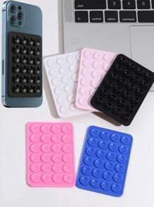2pcs/4pcs Double-Sided Silicone Phone Holder Suction Cup A Must-Have For Travel, Suction Cup Phone Mount, Silicone Suction Phone Case Adhesive Sticky Phone Grip Hands - Free Phone Grip Silicone Sucker Phone Holder Pad Compatible With IPhone & Android.Travel Essentials Silicone Suction Phone Case Mount Applicable Scenes: Gym, Dancing, Makeup, Video Conferencing, Bathroom Shooting Fixed Bracket, Gift For Friends And Teachers