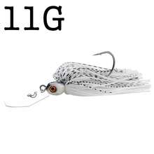 1 件装旋转亮片 9G 11G 旋转亮片防草鱼饵 Buzzbait 摇摆水面饵，适用于鲈鱼、梭子鱼、大眼鲈鱼