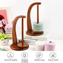 Wooden Yarn Holder For Crocheting – Magnetic Yarn Spinner With Personalized Touch – Yarn Winder And Crochet Accessories – Perfect Gift For Knitting Lovers