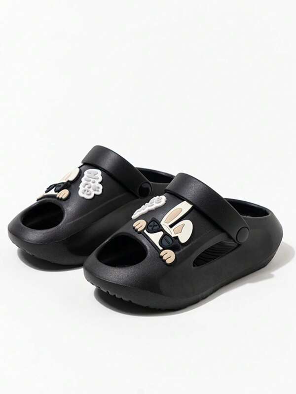 EVA Summer Outdoor/Indoor 2-Way Wear Slippers For Kids & Adults, Cartoon Rabbit Design, Soft Sole, Anti-Slip, Breathable Beach Sandals
