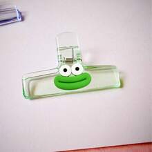 1pc/2pcs Transparent Bookmark Clips - Bookmark Clips, Loose-Leaf Clips, Reading Accessories Clips, Magnetic Clips, Refrigerator Clips, Food Clips, A4 Loose-Leaf Clips, Office And Home Kitchen Food Clips, Convenient For Fixing Documents - Multicolor - View 12